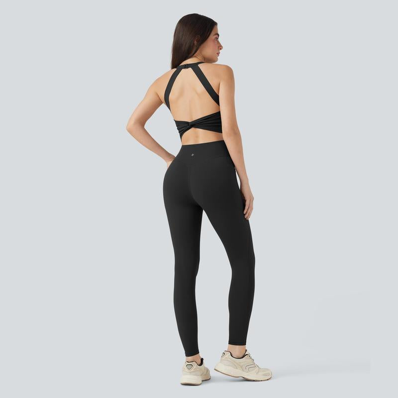 Halara Ultrasculpt™ Socinched Tummy Control Training Jumpsuit with Pockets-Easy Peezy Edition