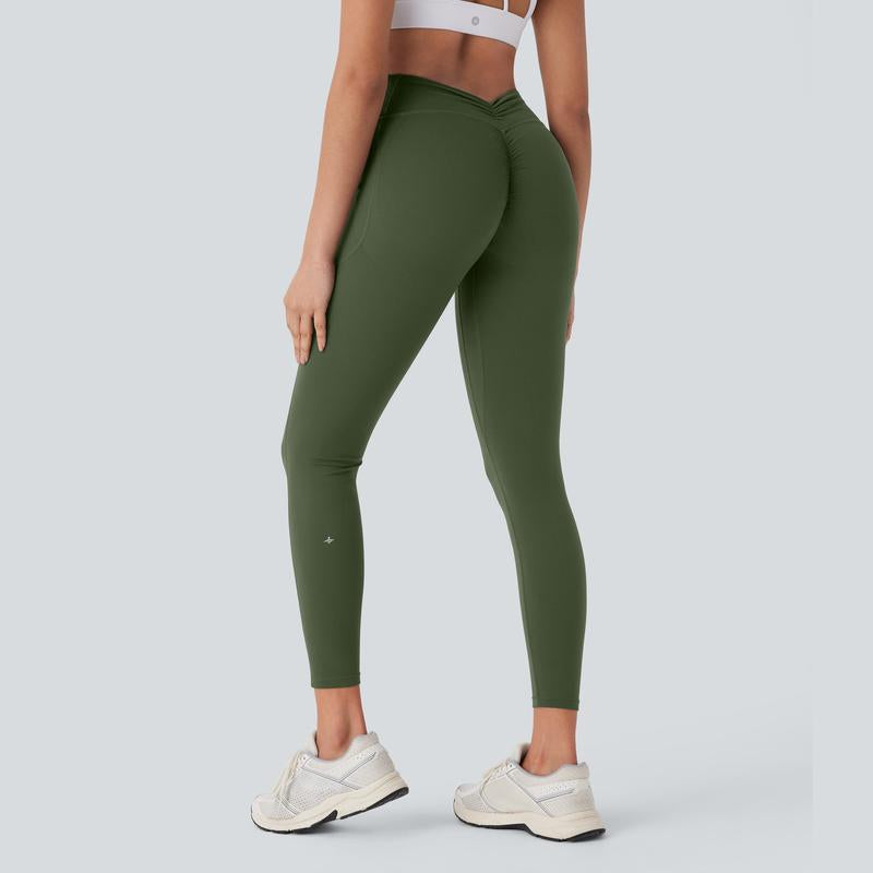 Halara Ultrasculpt™ Socinched High Waisted Tummy Control Butt Lifting Ruched Pocket Shaping Yoga Leggings