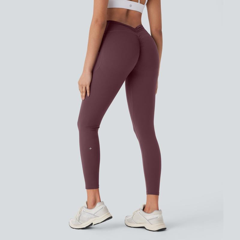 Halara Ultrasculpt™ Socinched High Waisted Tummy Control Butt Lifting Ruched Pocket Shaping Yoga Leggings