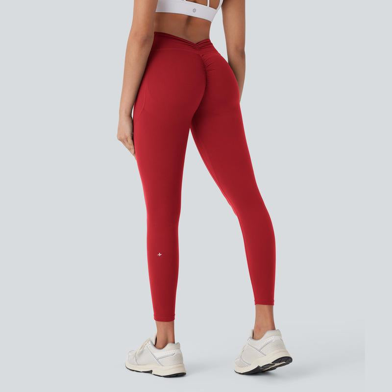 Halara Ultrasculpt™ Socinched High Waisted Tummy Control Butt Lifting Ruched Pocket Shaping Yoga Leggings