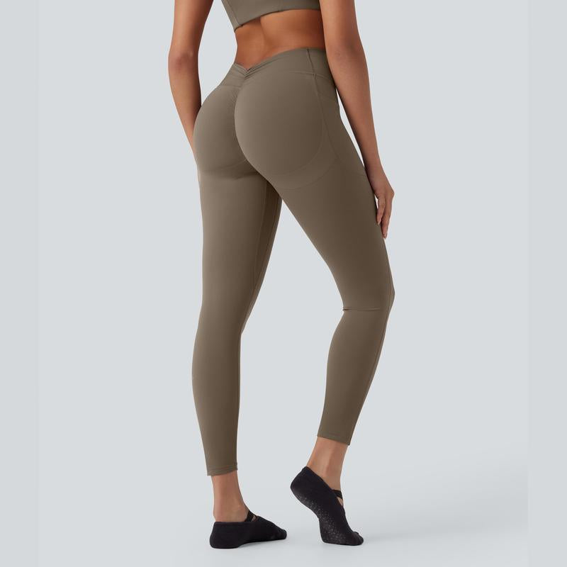 Halara Ultrasculpt™ Socinched High Waisted Tummy Control Butt Lifting Ruched Pocket Shaping Yoga Leggings