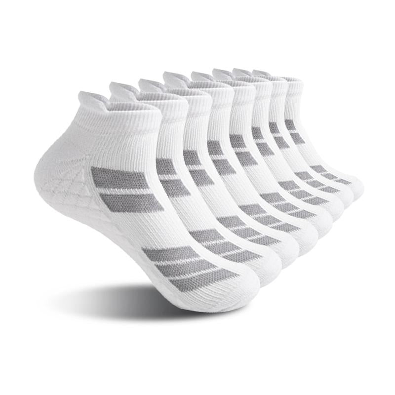 6 Pairs of Sports No Show Socks for Man and Woman, Ankle Socks with Terry Soles Offer Shock Absorption and Wear Resistance, White Daily Socks That Are Sweat-Absorbing and Breathable, Valentine'S Day Gift