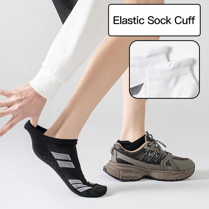 6 Pairs of Sports No Show Socks for Man and Woman, Ankle Socks with Terry Soles Offer Shock Absorption and Wear Resistance, White Daily Socks That Are Sweat-Absorbing and Breathable, Valentine'S Day Gift