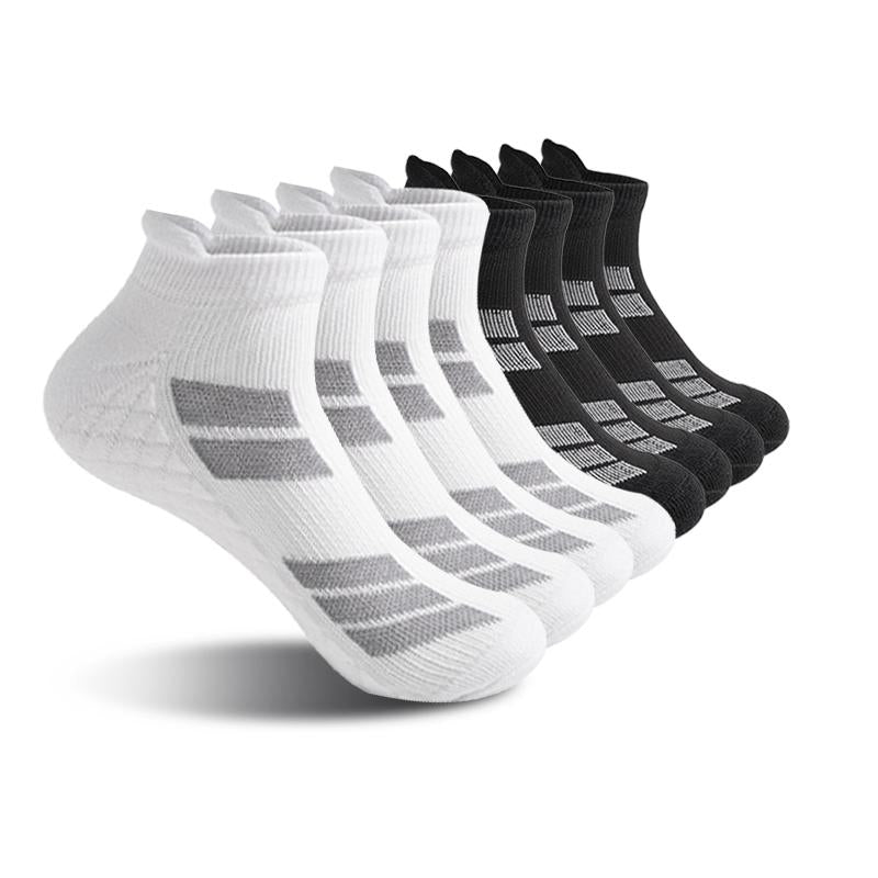 6 Pairs of Sports No Show Socks for Man and Woman, Ankle Socks with Terry Soles Offer Shock Absorption and Wear Resistance, White Daily Socks That Are Sweat-Absorbing and Breathable, Valentine'S Day Gift