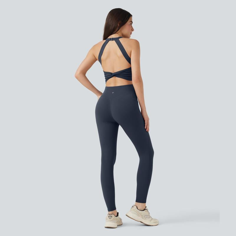 Halara Ultrasculpt™ Socinched Tummy Control Training Jumpsuit with Pockets-Easy Peezy Edition