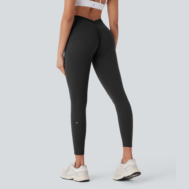 Halara Ultrasculpt™ Socinched High Waisted Tummy Control Butt Lifting Ruched Pocket Shaping Yoga Leggings