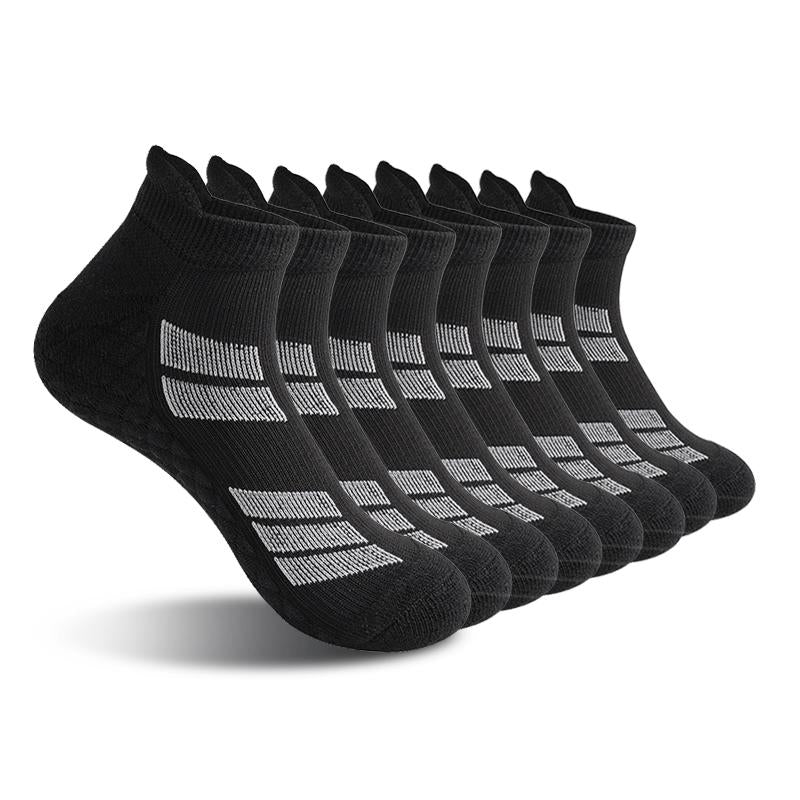 6 Pairs of Sports No Show Socks for Man and Woman, Ankle Socks with Terry Soles Offer Shock Absorption and Wear Resistance, White Daily Socks That Are Sweat-Absorbing and Breathable, Valentine'S Day Gift