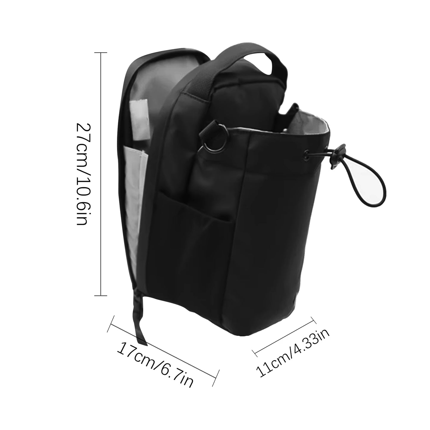 Magnetic Fitness Water Bottle Holder Crossbody Sling Bag Waterproof Non Slip Large Capacity for Gym Outdoor Sports Phone Pocket