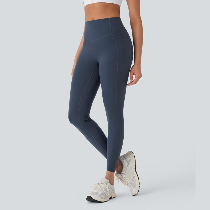 Halara Ultrasculpt™ Socinched High Waisted Tummy Control Butt Lifting Ruched Pocket Shaping Yoga Leggings