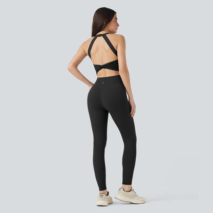 Halara Ultrasculpt™ Socinched Tummy Control Training Jumpsuit with Pockets-Easy Peezy Edition