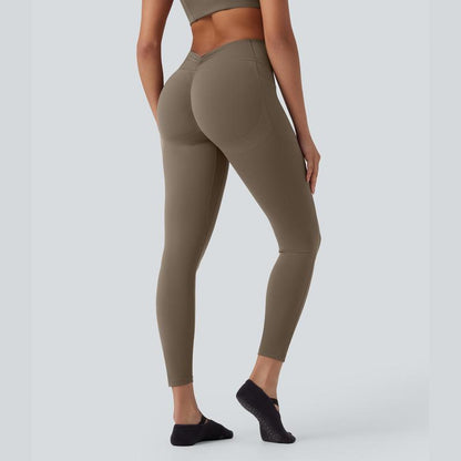 Halara Ultrasculpt™ Socinched High Waisted Tummy Control Butt Lifting Ruched Pocket Shaping Yoga Leggings