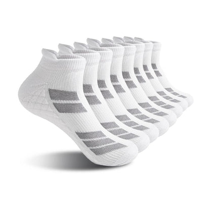 6 Pairs of Sports No Show Socks for Man and Woman, Ankle Socks with Terry Soles Offer Shock Absorption and Wear Resistance, White Daily Socks That Are Sweat-Absorbing and Breathable, Valentine'S Day Gift