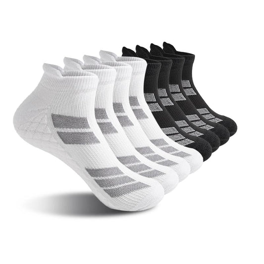 6 Pairs of Sports No Show Socks for Man and Woman, Ankle Socks with Terry Soles Offer Shock Absorption and Wear Resistance, White Daily Socks That Are Sweat-Absorbing and Breathable, Valentine'S Day Gift