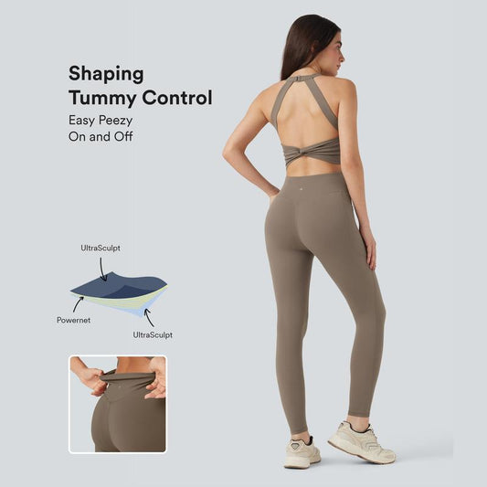 Halara Ultrasculpt™ Socinched Tummy Control Training Jumpsuit with Pockets-Easy Peezy Edition