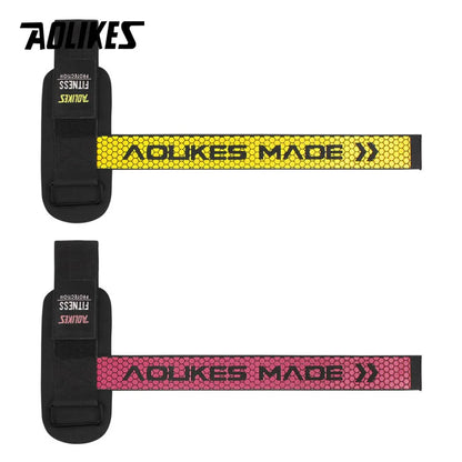 1 Pair Gym Fitness Weight Lifting Grip Straps Dumbbell Hand Grips Training Wrist Support Bands for Barbell Pull Up
