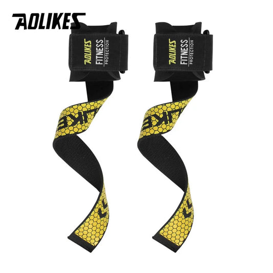 1 Pair Gym Fitness Weight Lifting Grip Straps Dumbbell Hand Grips Training Wrist Support Bands for Barbell Pull Up
