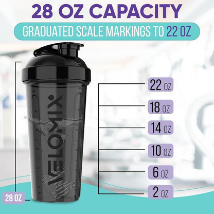 2-Pack 28Oz Protein Shaker Bottles – Leak-Proof Shaker Cups with Wire Whisks for Protein Shakes and Supplements – Ideal for Gym, Fitness, and Daily Use