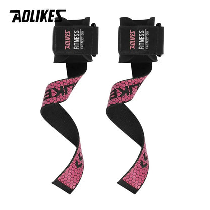 1 Pair Gym Fitness Weight Lifting Grip Straps Dumbbell Hand Grips Training Wrist Support Bands for Barbell Pull Up